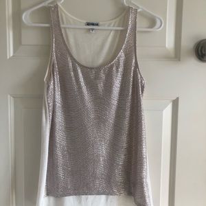EXPRESS fancy shimmer tank